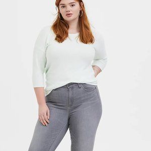 Torrid super soft plush mint green top